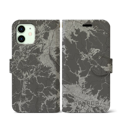 【真田（長野県）】地図柄iPhoneケース（手帳タイプ）