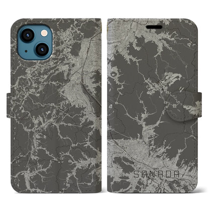 【真田（長野県）】地図柄iPhoneケース（手帳タイプ）