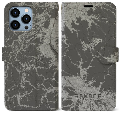 【真田（長野県）】地図柄iPhoneケース（手帳タイプ）