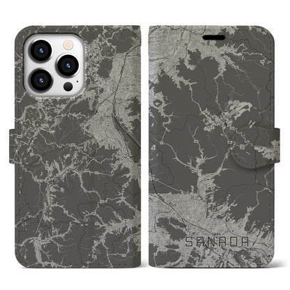 【真田（長野県）】地図柄iPhoneケース（手帳タイプ）