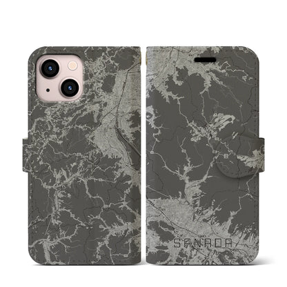 【真田（長野県）】地図柄iPhoneケース（手帳タイプ）