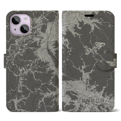 【真田（長野県）】地図柄iPhoneケース（手帳タイプ）