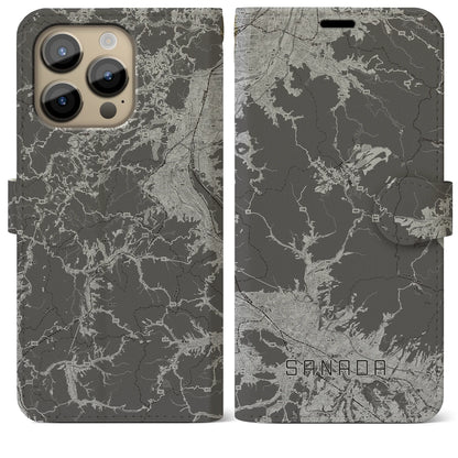 【真田（長野県）】地図柄iPhoneケース（手帳タイプ）