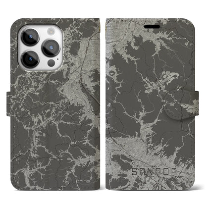 【真田（長野県）】地図柄iPhoneケース（手帳タイプ）