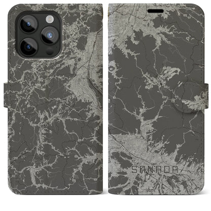 【真田（長野県）】地図柄iPhoneケース（手帳タイプ）