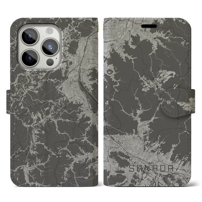 【真田（長野県）】地図柄iPhoneケース（手帳タイプ）