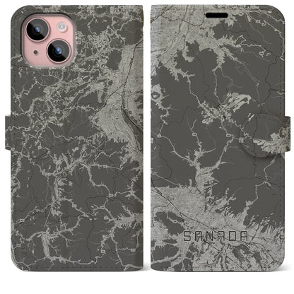 【真田（長野県）】地図柄iPhoneケース（手帳タイプ）