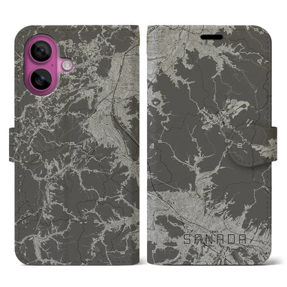 【真田（長野県）】地図柄iPhoneケース（手帳タイプ）