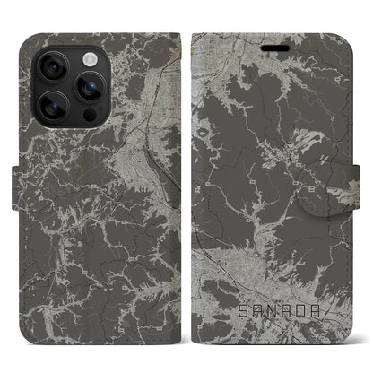 【真田（長野県）】地図柄iPhoneケース（手帳タイプ）