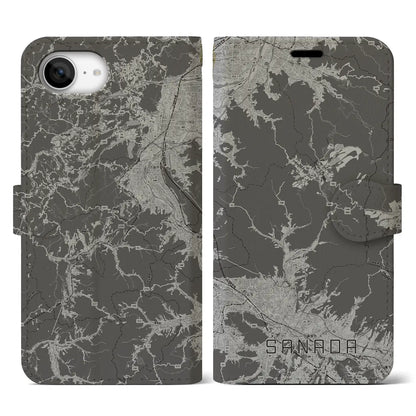 【真田（長野県）】地図柄iPhoneケース（手帳タイプ）