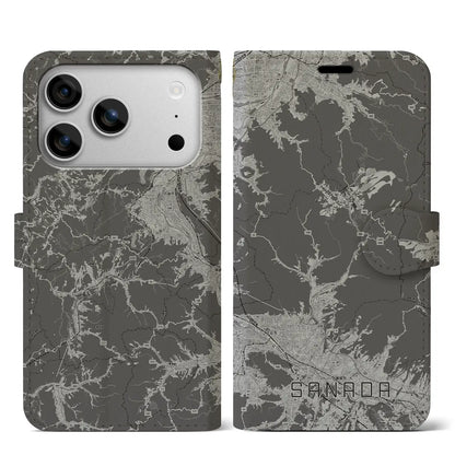 【真田（長野県）】地図柄iPhoneケース（手帳タイプ）