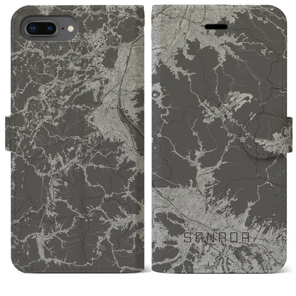 【真田（長野県）】地図柄iPhoneケース（手帳タイプ）