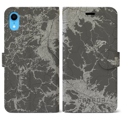 【真田（長野県）】地図柄iPhoneケース（手帳タイプ）