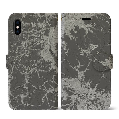 【真田（長野県）】地図柄iPhoneケース（手帳タイプ）