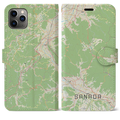 【真田（長野県）】地図柄iPhoneケース（手帳タイプ）