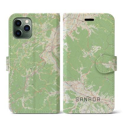 【真田（長野県）】地図柄iPhoneケース（手帳タイプ）