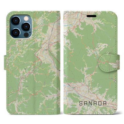 【真田（長野県）】地図柄iPhoneケース（手帳タイプ）