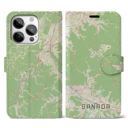 【真田（長野県）】地図柄iPhoneケース（手帳タイプ）