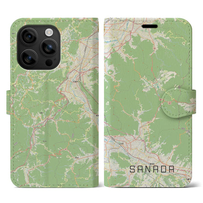 【真田（長野県）】地図柄iPhoneケース（手帳タイプ）