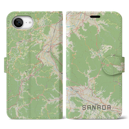 【真田（長野県）】地図柄iPhoneケース（手帳タイプ）