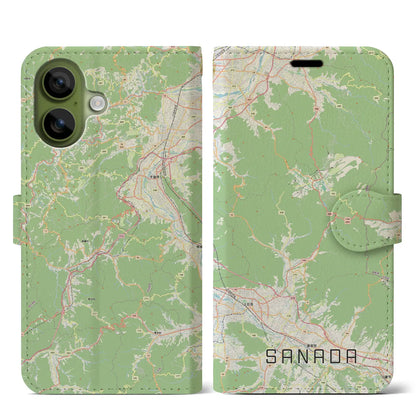 【真田（長野県）】地図柄iPhoneケース（手帳タイプ）