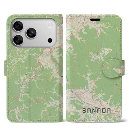 【真田（長野県）】地図柄iPhoneケース（手帳タイプ）