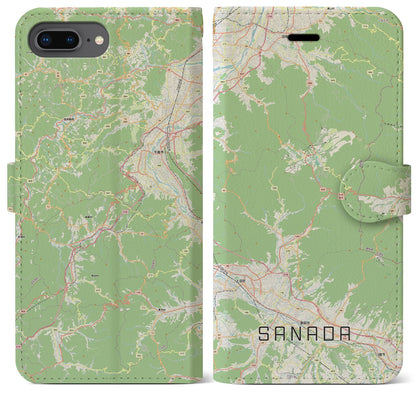 【真田（長野県）】地図柄iPhoneケース（手帳タイプ）