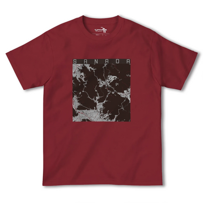 【真田（長野県）】地図柄ヘビーウェイトTシャツ
