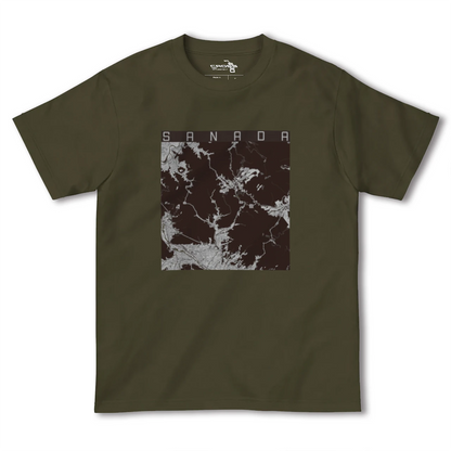 【真田（長野県）】地図柄ヘビーウェイトTシャツ