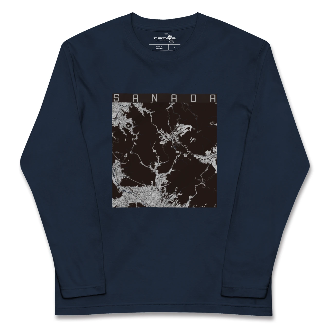 【真田（長野県）】地図柄ロングスリーブTシャツ