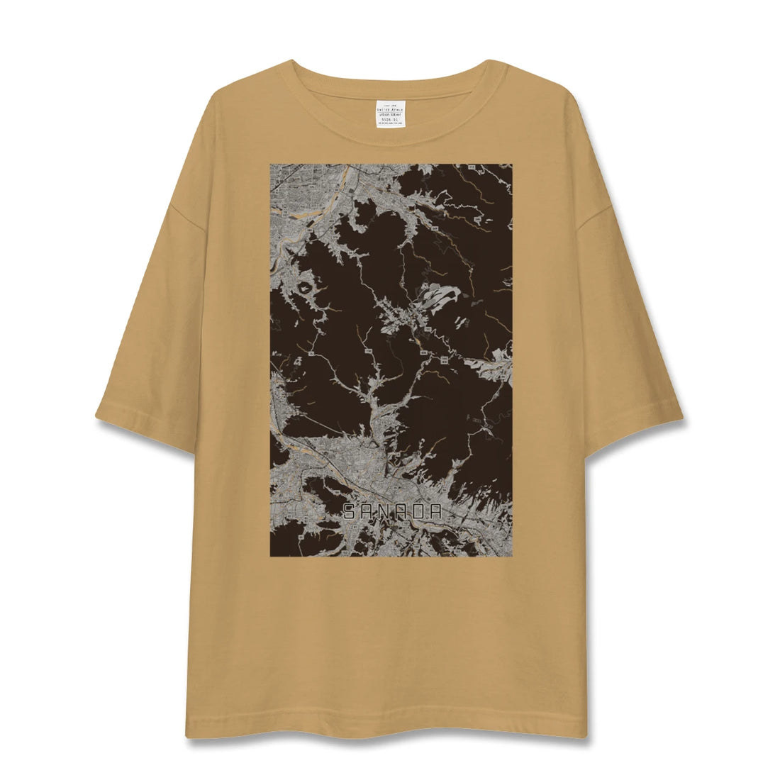 【真田(長野県)】地図柄ビッグシルエットTシャツ