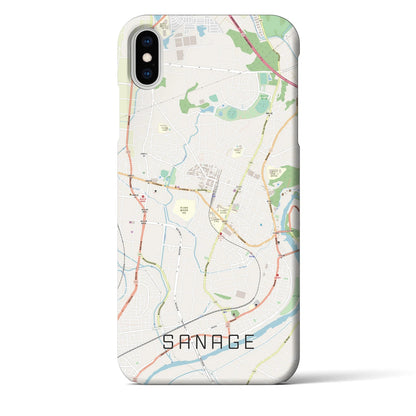 【猿投（愛知県）】地図柄iPhoneケース（バックカバータイプ）