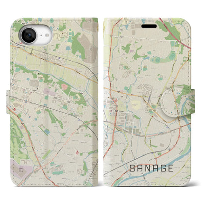 【猿投（愛知県）】地図柄iPhoneケース（手帳タイプ）