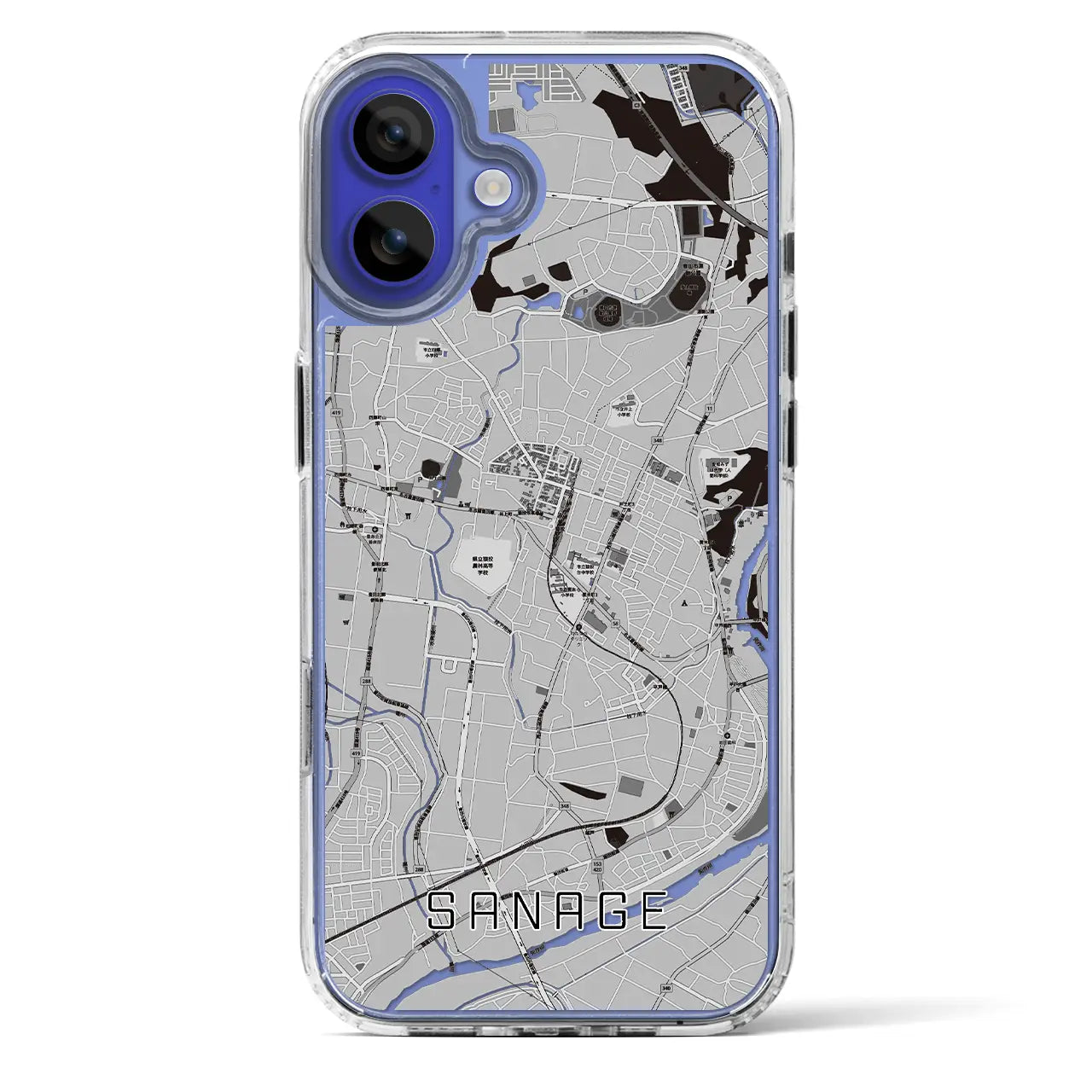 【猿投（愛知県）】地図柄iPhoneケース（MagSafeタイプ）