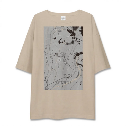 【猿投（愛知県）】地図柄ビッグシルエットTシャツ