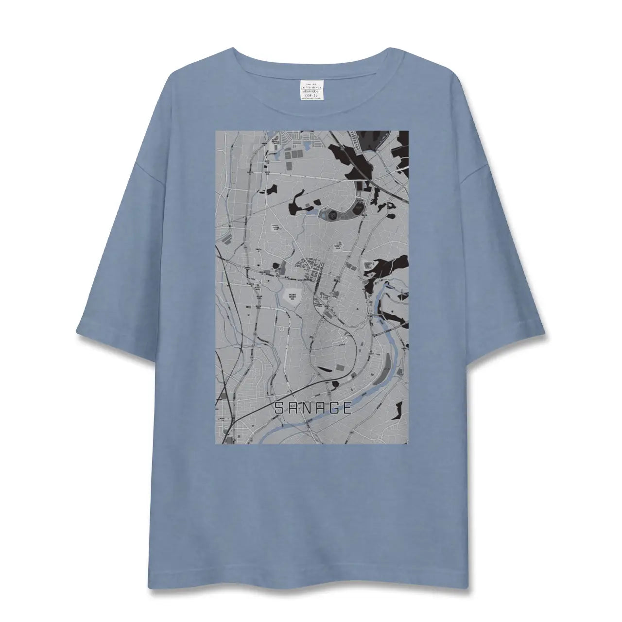 【猿投（愛知県）】地図柄ビッグシルエットTシャツ