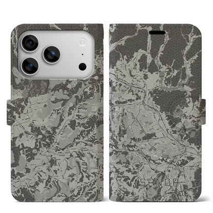 【三田（兵庫県）】地図柄iPhoneケース（手帳タイプ）