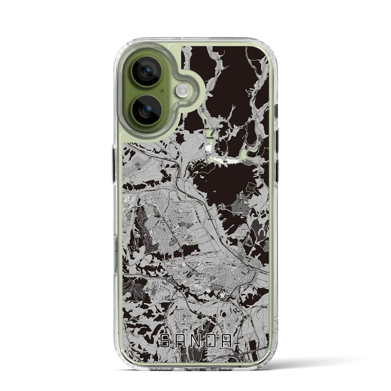 【三田（兵庫県）】地図柄iPhoneケース（MagSafeタイプ）