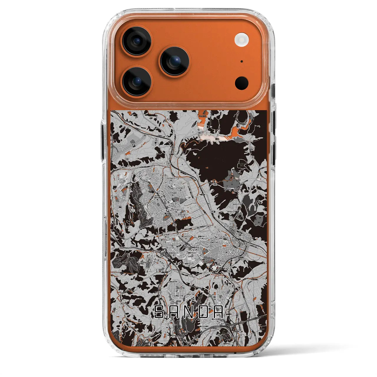 【三田（兵庫県）】地図柄iPhoneケース（MagSafeタイプ）