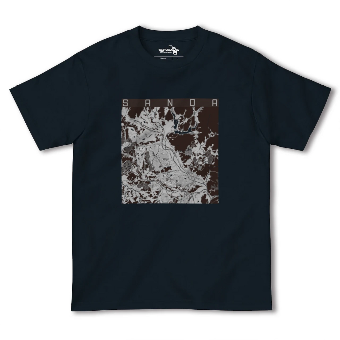 【三田(兵庫県)】地図柄ヘビーウェイトTシャツ