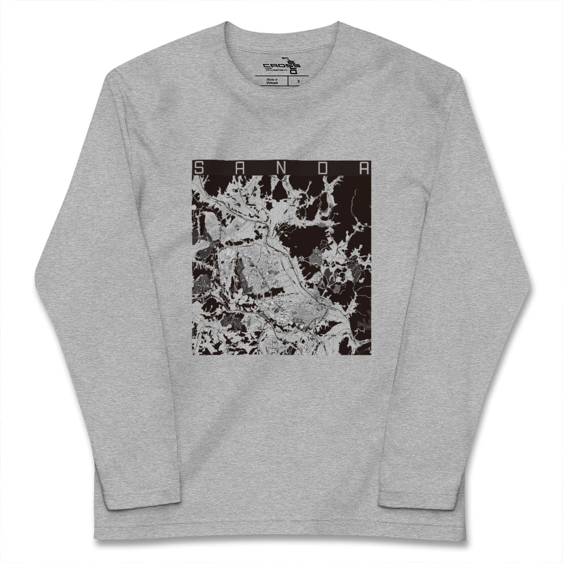 【三田(兵庫県)】地図柄ロングスリーブTシャツ