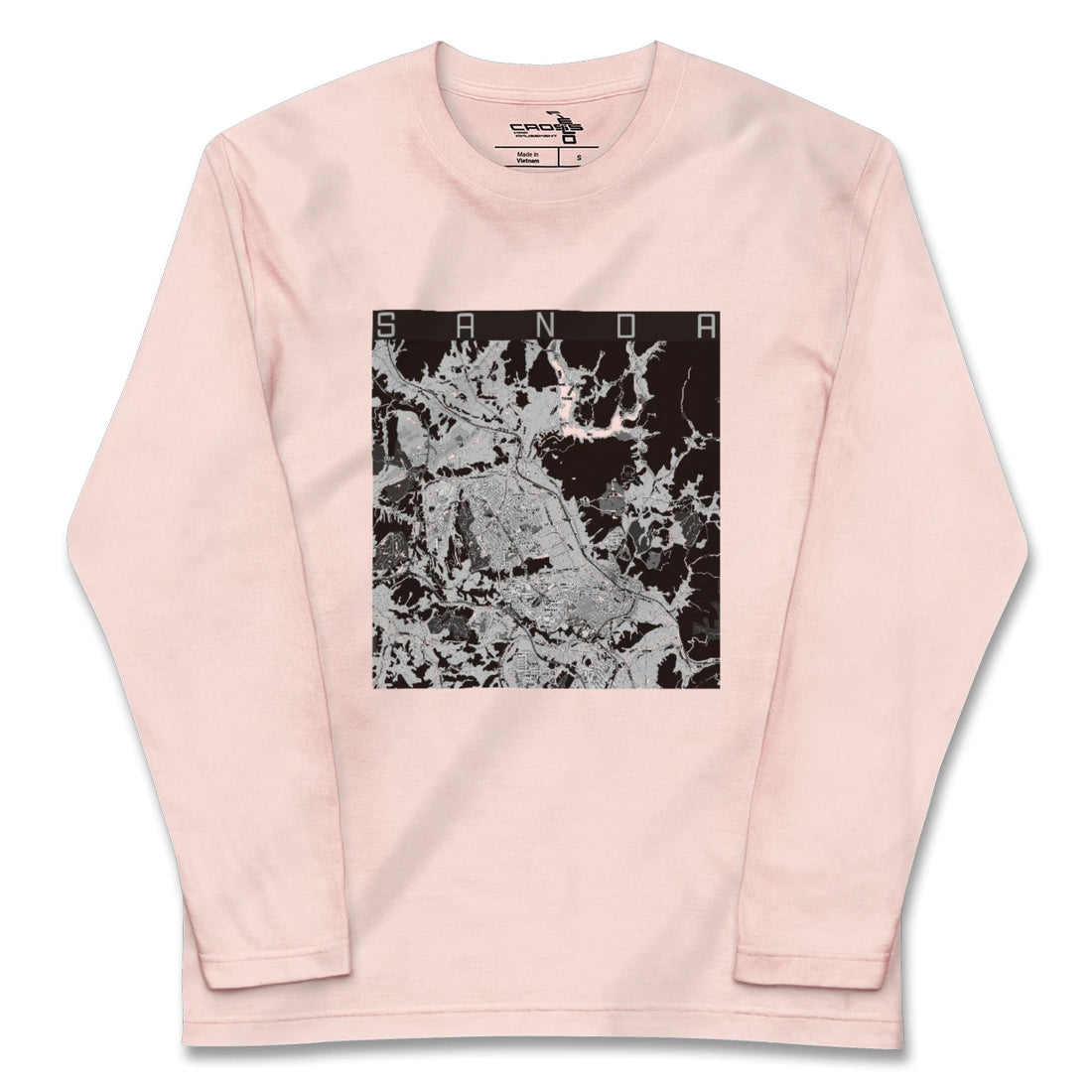 【三田(兵庫県)】地図柄ロングスリーブTシャツ