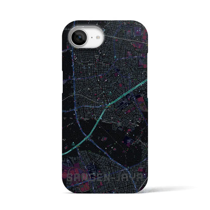 【三軒茶屋（東京都）】地図柄iPhoneケース（バックカバータイプ）