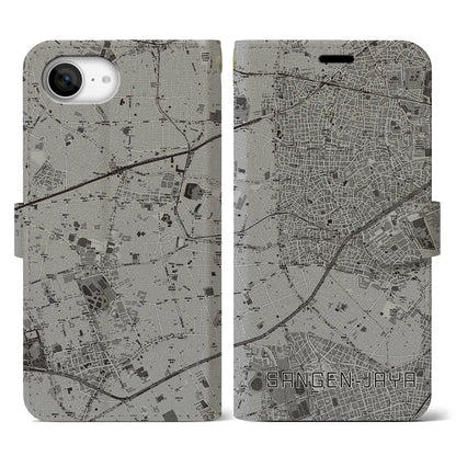 【三軒茶屋（東京都）】地図柄iPhoneケース（手帳タイプ）