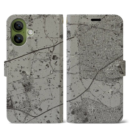 【三軒茶屋（東京都）】地図柄iPhoneケース（手帳タイプ）