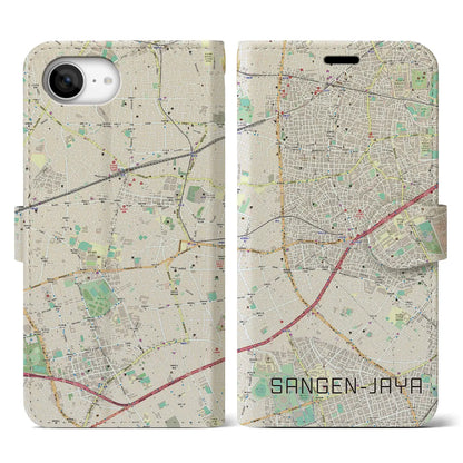 【三軒茶屋（東京都）】地図柄iPhoneケース（手帳タイプ）