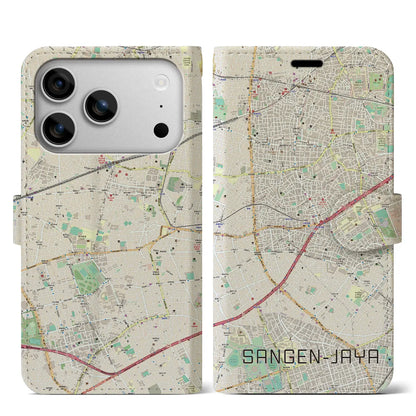 【三軒茶屋（東京都）】地図柄iPhoneケース（手帳タイプ）