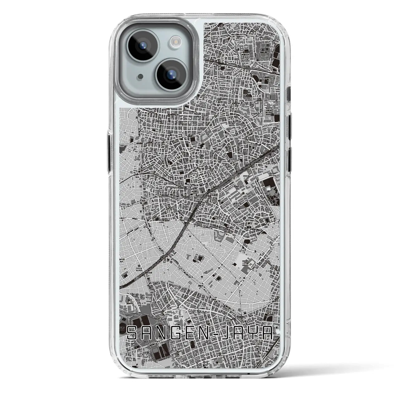 【三軒茶屋（東京都）】地図柄iPhoneケース（MagSafeタイプ）