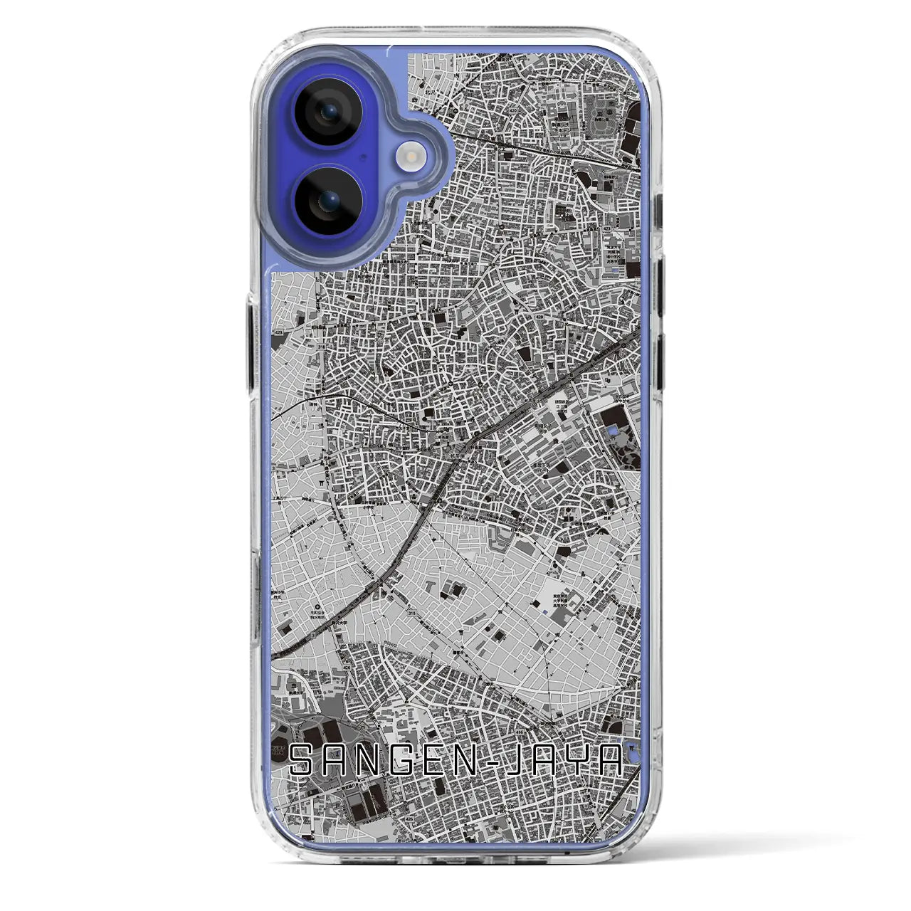 【三軒茶屋（東京都）】地図柄iPhoneケース（MagSafeタイプ）