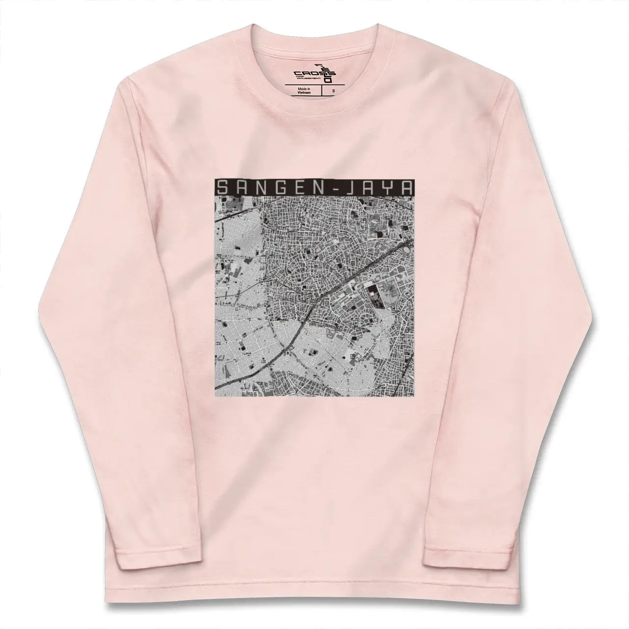 【三軒茶屋（東京都）】地図柄ロングスリーブTシャツ